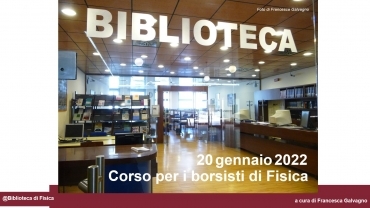Corso di formazione per i borsisti della biblioteca del 2022