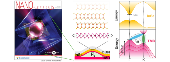 Selectively Strained Two-Dimensional Heterostructures on the Cover