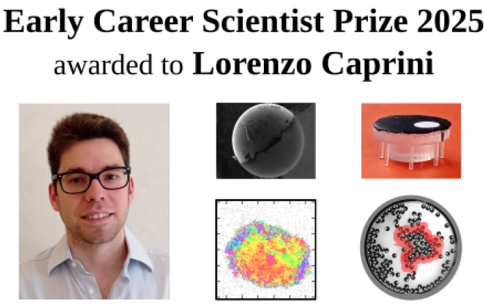 Premio IUPAP Early Career Scientist assegnato a Lorenzo Caprini